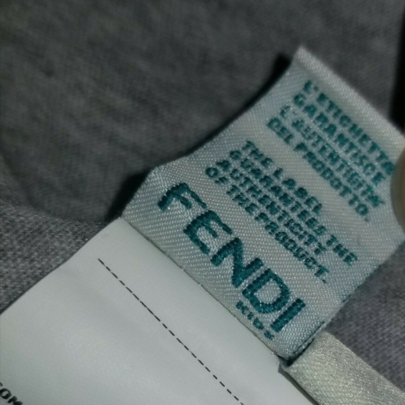 FENDI Kids Ruffle Sleeve Graphic Dress Gray Size 8 | Designer Luxury Girls 8Y - Picture 8 of 15